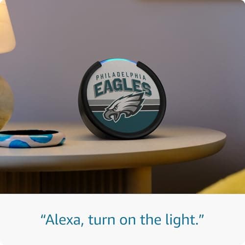Amazon Echo Pop (newest model) | Officially Licensed NFL Limited-Edition | Philadelphia Eagles ('25-26 Season Design) 2
