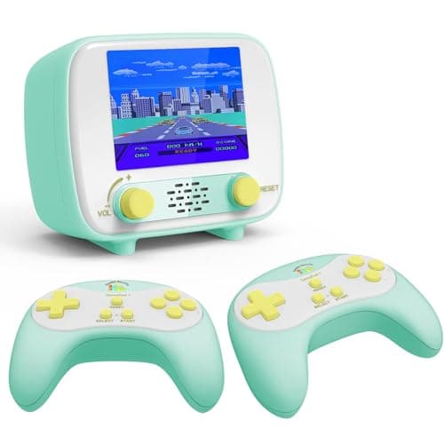 Handheld Game Console, Retro Mini Arcade Machine, 2.8 Inches, (One Player Game 216 Classic Games, Two Player Game 84 Classic Games), Supports for Handheld Controller & AV Output Connection TV