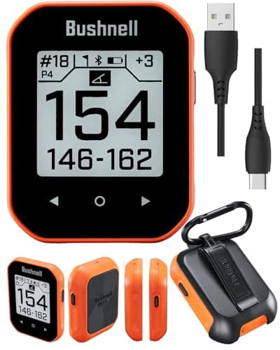 Wearable4U - Bushnell Phantom 3 GPS Rangefinder Orange with BITE Magnetic Mount and GreenView with Lens Cleaning Cloth Bundle 5