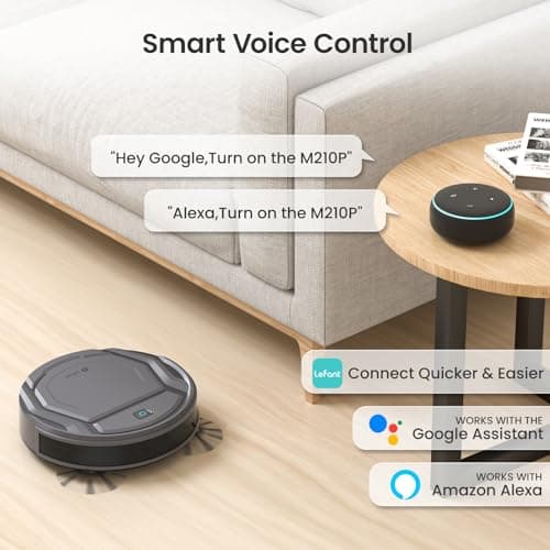 Lefant M210P Robot Vacuum Cleaner, 4000pa Suction, 200 Mins Runtime, Super Thin, Quiet, Self-Charging, Ideal for Pet Owners, Multi Surface Cleaning, APP/WiFi/Alexa Control, Gray 5