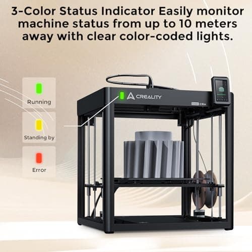 Creality Ender-5 Max 3D Printer, 400x400x400mm Large Build Volume, 700mm/s High-Speed Printing, 36-Point Auto Leveling, LAN Multi-Device Control, Professional FDM 3D Printing 4