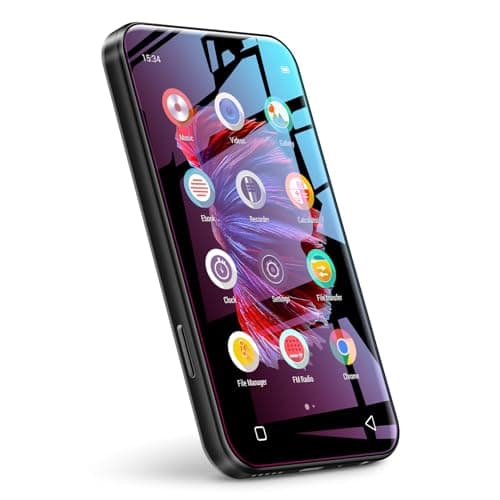 72GB WiFi Mp3 Player with Bluetooth, TIMMKOO 4.0" Full Touch Screen Mp4 Player with Speaker, Portable Digital Music Player with FM Radio, Browser，Can't Install/Download Any New Apps (Black)