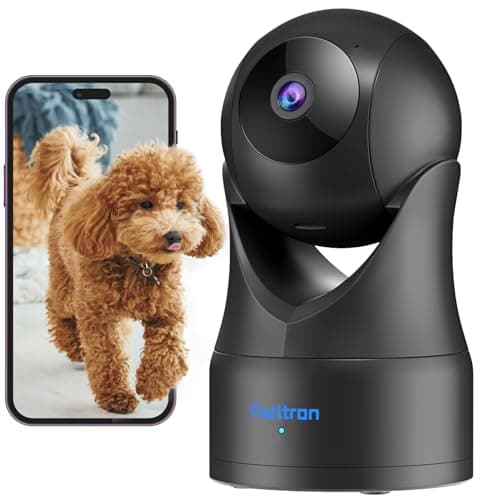 owltron Indoor Camera 2K, 360 Cameras for Home Security with Motion Detection, Baby Monitor with Phone App, 2.4G WiFi Pet Cam with Night Vision & 2-Way Audio