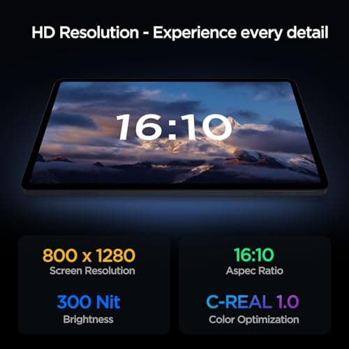 Callsky-Tab Android Tablet, 10.1 inch Android 15 Tablet with Octa-core Processor RAM 12GB ROM 64GB(Up to 2 TB), 800x1280 Resolution, WiFi 6 & Bluetooth, Dual Speakers, 5MP+8MP, 6000mAh, Tablets 2025 3