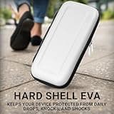 Carry Case designed for Playstation Portal remote player for PS5 Console holds accessories, Travel and Storage Protection for headset charger and more WHITE/BLACK - Easy Clean Case Gift box Edition 5