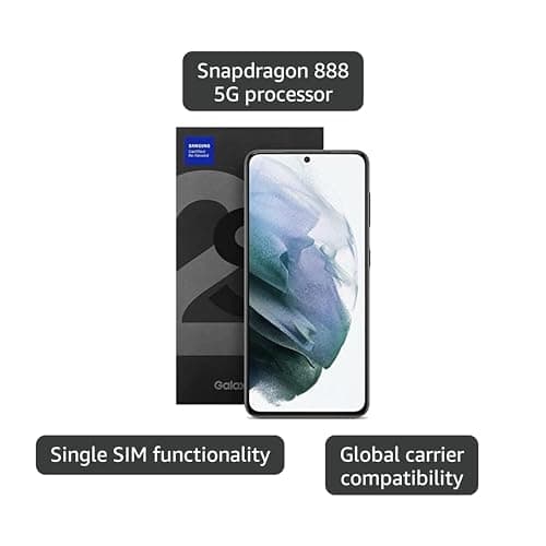 Samsung Galaxy S21 5G (128GB, 8GB) 6.2" AMOLED 120Hz, Snapdragon 888, Global 5G Volte Fully Unlocked (AT&T, Verizon, T-Mobile, Global) G991U1 (w/ 25W Charge Cube & Fast Wireless Charger, Gray) 4