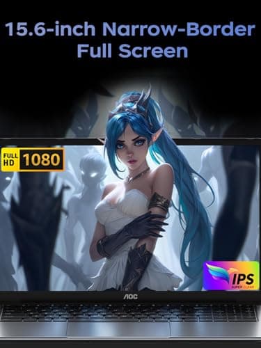 KAIGERR Laptop, 15.6-inch Laptop, 2025 Laptop Computer, 16GB RAM 512GB NVMe SSD, Intel N150 Processor(Up to 3.6GHz), Windows 11 Pro, 1080 FHD Display for Business & Students, 5000Mah Battery, Wi-Fi 4