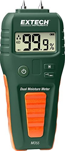 Extech MO55 Combination Pin Pinless Moisture Meter Accurate Non‑Invasive and Destructive Measurements for Restoration and Building Diagnostics