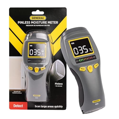 General Tools LCD Moisture Meter #MM8 - Leak and Humidity Detector - Pinless and Non-Invasive