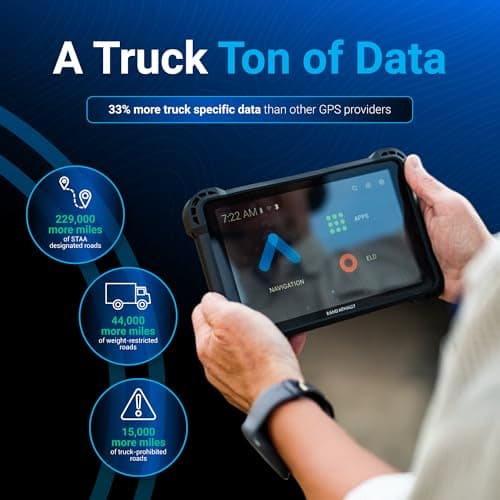 Rand McNally RANDTAB7 7-inch GPS Truck Navigator with Industry's Best Custom Trucking Routes, Rand Navigation 2.0 with 2025 Maps 2