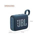 JBL Go 4 - Ultra-Portable, Waterproof and Dustproof Bluetooth Speaker, Big Pro Sound with Punchy bass, 7-Hour Built-in Battery, Made in Part with Recycled Materials (Blue) 3