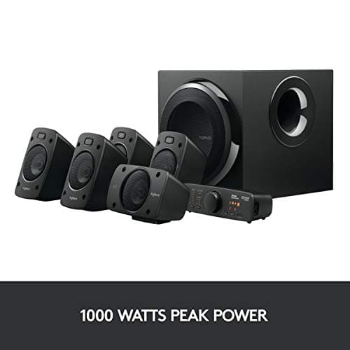 Logitech Z906 5.1 Surround Sound Speaker System - THX, Dolby Digital and DTS Digital Certified - Black 5