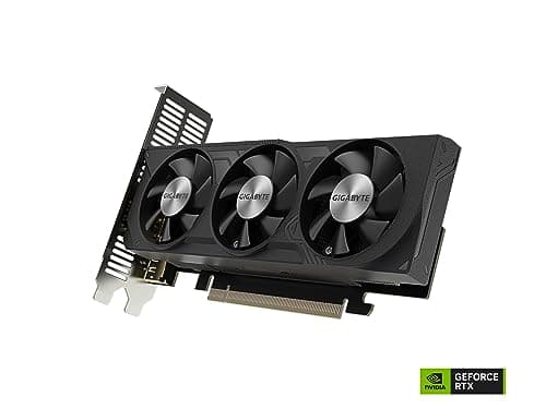GIGABYTE GeForce RTX 4060 OC Low Profile 8G Graphics Card, 3X WINDFORCE Fans, 8GB 128-bit GDDR6, GV-N4060OC-8GL Video Card 3