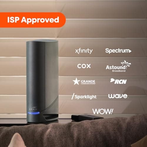 ARRIS (G34) - Cable Modem Router Combo - Fast DOCSIS 3.1 Gigabit WiFi 6 (AX3000), Approved for Comcast Xfinity, Cox, Spectrum & More, 1 Gbps Max Internet Speeds 4