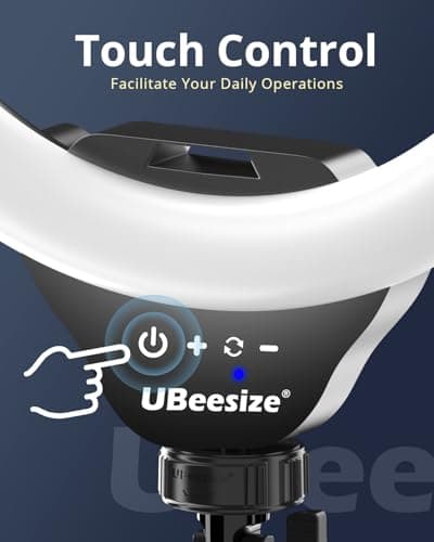 UBeesize 12'' Selfie Ring Light with 62’’ Tripod Stand for Video Recording, Live Streaming(YouTube, Instagram, TIK Tok), Compatible with Phones, Cameras and Webcams 2