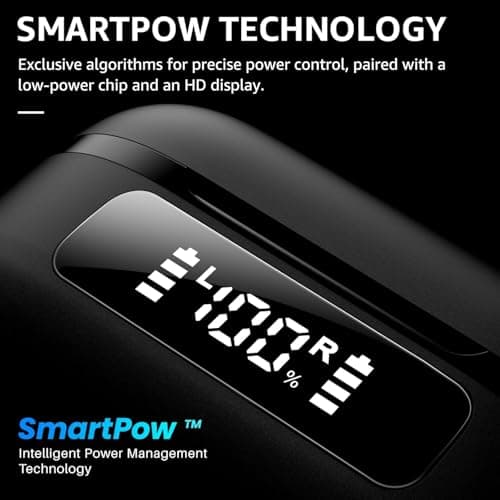 TOZO NC9 Hybrid Active Noise Cancelling Wireless Earbuds, 6 Mics ENC Clear Call, IPX8 Waterproof, in Ear Bluetooth 5.3 Headphones Stereo Bass Ear Buds 59H Playtime with LED Display 32 EQs via APP 5