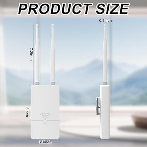 Outdoor Starlink WiFi Extender for Starlink Gen 3 Router, 300Mbps Starlink Signal/WiFi Repeater, 0.3KM Signal Coverage, IP65 Waterproof, Up to 56 Devices for Farm/Yard/RV/Campsite 5