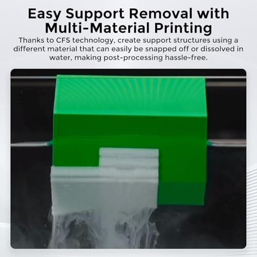 Creality Hi Combo（A） 3D Printer, 4-Color CFS System, Auto RFID Filament Detection, 500mm/s Speed, All-Metal Frame, 260x260x300mm Build Volume, Smart Cloud Control 4