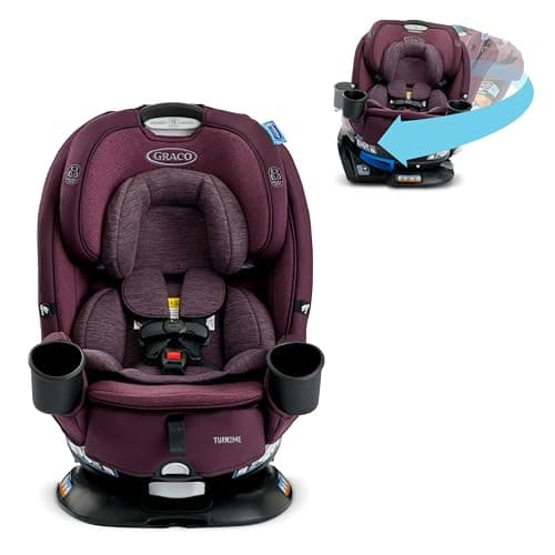 Graco Turn2Me 3-in-1 Convertible Car Seat, London, featuring Headrest and Harness Adjust, Easy Installation and Steel Reinforced Frame
