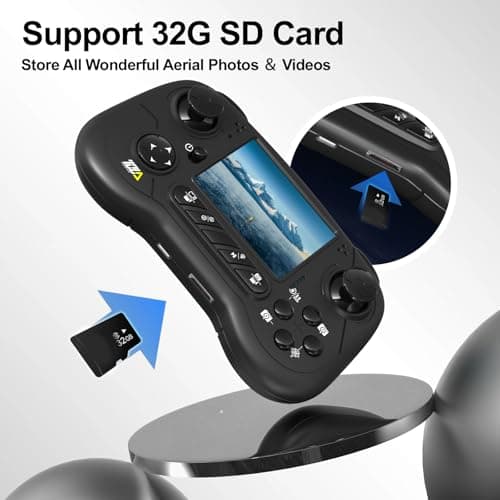 Toladrone TD31LCD RC Drone with LCD Screen, Foldable Drone for Beginners Digital Image Real-time Transmission, Fine Tuning Function Brushless Motor Drones for Adults 4