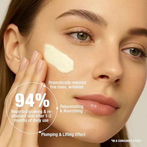 Vepxzory Face Moisturizer Retinol Cream For Face, Collagen Anti Aging Face Cream, Day-Night Neck Cream With Hyaluronic Acid, Wrinkle Cream For Women & Men Reduces Wrinkles, Dryness, 1.85 Fl. Oz 5