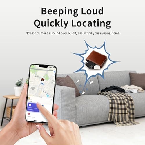 OTIC Wallet Tracker Card, Ultra-Thin 1.7MM Rechargeable Finder, Up to 10-Month Use, Works with Apple Find My (iOS), Locator for Wallet, Luggage, Passport, IP67 Waterproof, 1 Pack 3