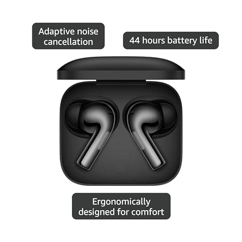 OnePlus Buds 3, Metallic Gray, Deep Bass, ANC, Immersive Sound, Up to 44 Hour Playtime with Charging case, Bluetooth 5.3 3