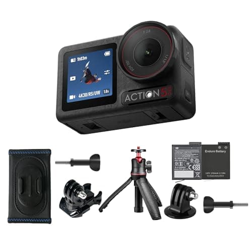DJI Osmo Action 5 Pro Hiking Combo, Waterproof Action Camera with 1/1.3" Sensor, 4K/120fps Video, Subject Tracking, Stabilization, Dual OLED Touchscreens, Action Camera 4K Ideal for Sports, Vlog