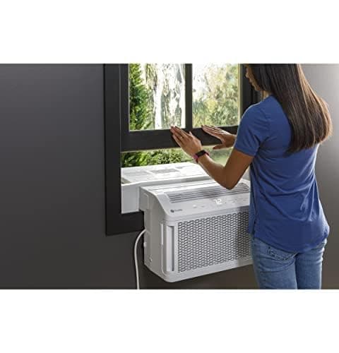GE Profile ClearView Window Air Conditioner Unit, 8,300 BTU, U-Shaped Adjustable Depth, Energy Efficient Cooling up to 350 sq ft., Ultra Quiet, SMART Home Capable, Includes Remote, White 2