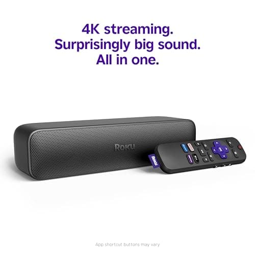 Roku Streambar SE | 2-in-1 TV Soundbar with Built-in 4K/HD/HDR Streaming, Premium Speakers, & Enhanced Speech Clarity for Crisp, Clear Dialogue - Quick Guided Simple Setup 2