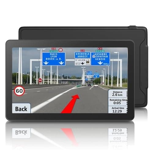GPS Navigator for Car Truck RV- Navigation System 9 Inchs Touchscreen Navigator with 2025 US/CA/MX Maps, Free Lifetime Updates, Voice Guidance, Speed & Traffic Alerts, Custom Truck Routing