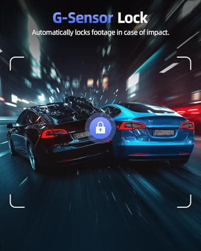 4K Dash Cam Front and Rear, 64GB SD Card, 1.5” IPS Display Car Camera, 5Ghz WiFi+App Control, Night Vision, 24H Parking Mode, G-Sensor, WDR, 170° Wide Angle, 4K+1080P Dual Dash Camera for Cars 4