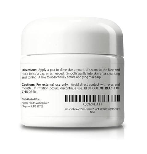 Pro South Beach Skin Cream - 2 Month Supply Anti Wrinkle Cream - Our Best Anti Aging Cream for Women - Anti Wrinkle Cream for Men - Anti Wrinkle Cream for Women - Day & Anti Wrinkle Night Cream 3