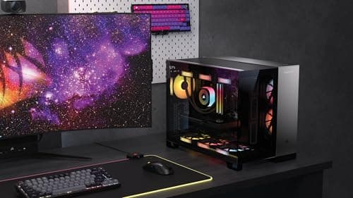 Corsair Vengeance a5100 Gaming PC – Liquid Cooled AMD Ryzen 7 7800X3D CPU – NVIDIA GeForce RTX 5080 GPU – 32GB Dominator Titanium RGB DDR5 Memory – 2TB M.2 SSD – Black 2