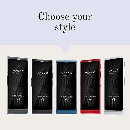 Vasco V4 Language Translator Device | 112 Languages | Free Lifetime Internet in Almost 200 Countries | Black Onyx 5