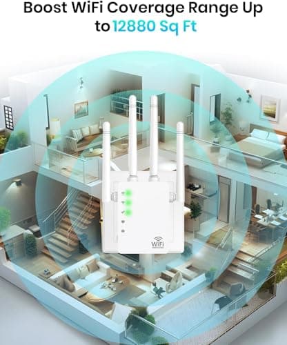 AOOEPU Wireless Repeater for 10000Sq, white-zc1, AOOEPU-LJ1 3