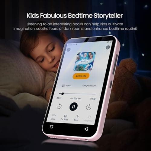80GB Kids MP3 Player with Bluetooth and WiFi, Parental Controls, Pre-Installed Spotify, Spotify Kids, Audible, TIMMKOO 4" MP4 Player Up to 1TB (Pink) 5