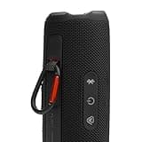 JBL Flip 7 - Portable Waterproof and Drop-Proof Speaker, Bold Pro Sound with AI Sound Boost, 16Hrs of Playtime, and PushLock System with Interchangeable Accessories (Black) 4