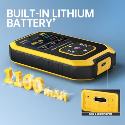 Geiger Counter Nuclear Radiation Detector - FNIRSI Radiation Dosimeter with LCD Display, Portable Handheld Beta Gamma X-ray Rechargeable Radiation Monitor Meter, 5 Dosage Units Switched 5