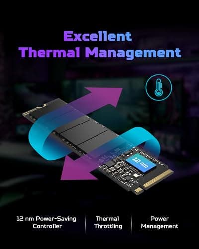 Acer Predator GM7 1TB SSD: M.2 2280 PCIe Gen 4 x4 NVMe 2.0, Read Speed Up to 7400 MB/s, Internal PC Solid State Drive for Laptop, Desktop and PS5 4