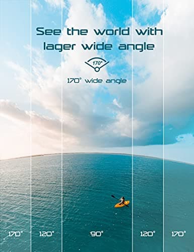 Apexcam Action Camera 4K Sports Cameras 20MP 40M 170°Wide-Angle WiFi Waterproof Underwater Camera with 2.4G Remote Control 2 Batteries 2.0'' LCD Ultra HD Cameras with Mounting Accessories Kit 5