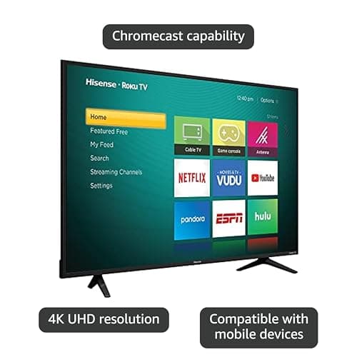 Hisense 43-Inch Class R6 Series 4K UHD Smart Roku TV with Alexa Compatibility, Dolby Vision HDR, DTS Studio Sound, Game Mode (43R6G) 4