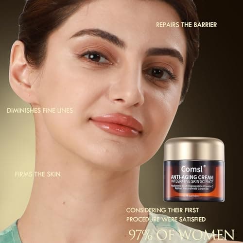 comsl US-Made With 30% Active Ingredients,SGS Certified, Retinol Vitamin C Niacinamide, Ceramide,Oligopeptides,Anti-Aging Face Moisturizer for Face, Firming Skin Care,Neck & Upper Chest -1.7 fl.oz 7