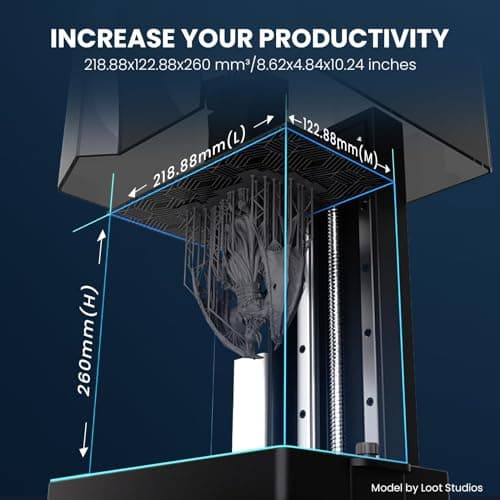 ELEGOO Saturn 3 Ultra MSLA 3D Printer with 10" 12K Monochrome LCD, Wi-Fi Transfer, ACF Release Liner Film, Desktop Resin 3D Printer with Large Printing Size of 8.62 × 4.84 × 10.24 inches 3