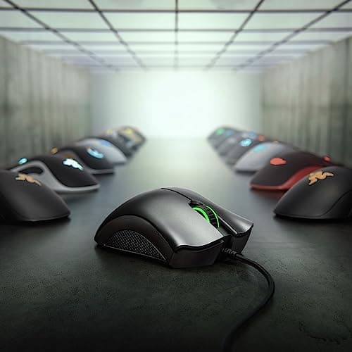 Razer DeathAdder Essential Gaming Mouse: 6400 DPI Optical Sensor - 5 Programmable Buttons - Mechanical Switches - Rubber Side Grips - Classic Black 4