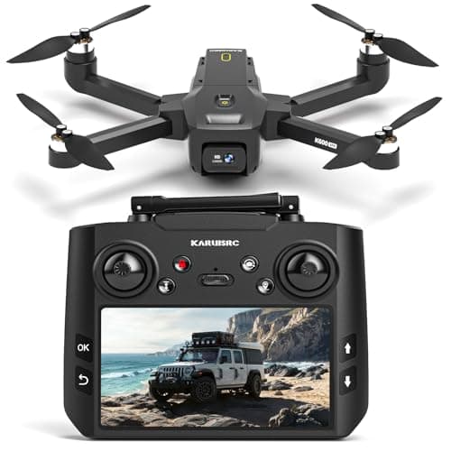 GPS Drones with EIS 4K Camera for Adults, 4.5"LCD Screen Control and Follow Me, 5GHz FPV Real-Time and GPS Auto Return, Al Track&Orbit Mode, RC Quadcopter drone Beginner, Long Flight Time Under 249g