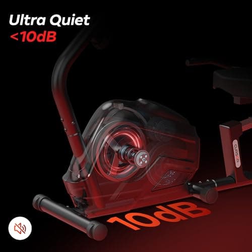 CURSOR FITNESS Recumbent Exercise Bike, Stationary Bikes for Home with Adjustable Seat, 16-Level Magnetic Resistance Recumbent Exercise Bike for Home Gym Cardio Workout Training 3