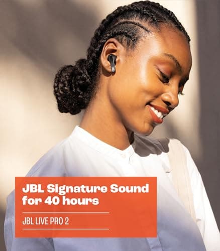 JBL Live Pro 2 - True Wireless Noise Cancelling Earbuds, up to 40 Hours of Playback with Wireless Charging, 6 mics for Perfect Calls, Touch & Voice Control, IPX5 Water Resistant (Black) 3