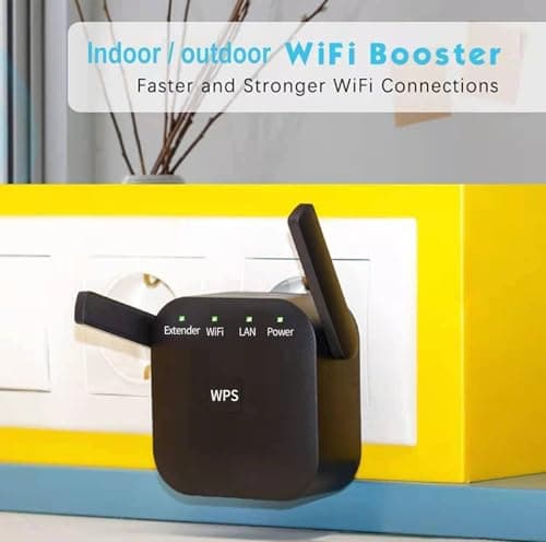 2025 Fastest WiFi Extender, WiFi Repeater, WiFi Booster, Covers Up to 10000 Sq.ft and 80 Devices, Internet Booster - with Ethernet Port, Quick Setup, Home Wireless Signal Booster 4