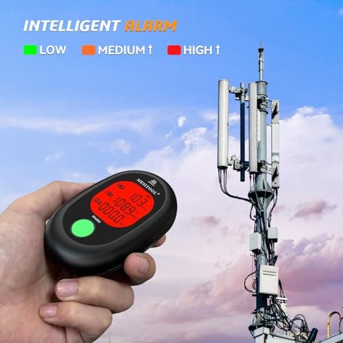 EMF Meter Digital Electromagnetic Field Radiation Detector Hand-held LCD 3 in 1 EMF Detector for EF/MF/RF,5G,WiFi for Home, Office and Outdoors (600S) 4
